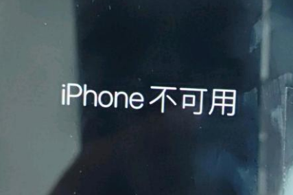 康巴什苹果服务网点分享锁屏界面显示“iPhone 不可用”如何解决 