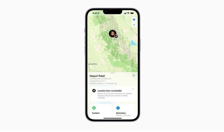 康巴什苹果14维修分享iPhone14系列中 FindMy功能通过卫星分享位置方法教程 